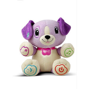 LeapFrog My Pal Violet Interactive Learning Plush Stuffed Animal Purple Cream